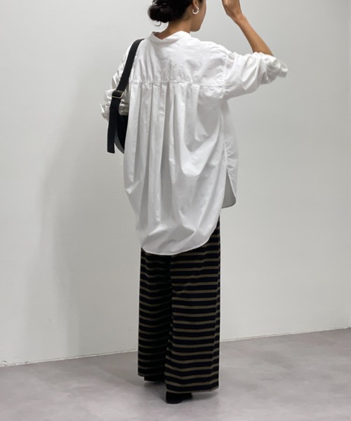 BEARDSLEY（ビアズリー）の「ウシロタックシンプルシャツ（シャツ/ブラウス・レディース・ホワイト・FREE）」の11枚目の写真