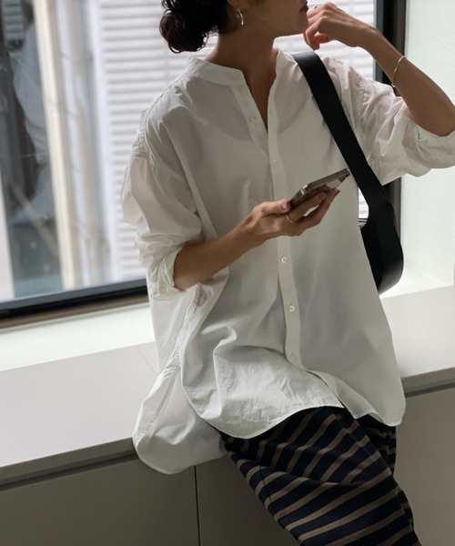 BEARDSLEY（ビアズリー）の「ウシロタックシンプルシャツ（シャツ/ブラウス・レディース・ホワイト・FREE）」の20枚目の写真