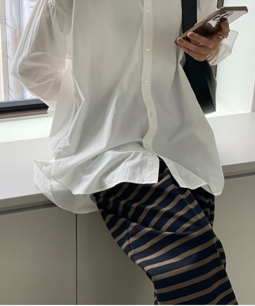 BEARDSLEY（ビアズリー）の「ウシロタックシンプルシャツ（シャツ/ブラウス・レディース・ホワイト・FREE）」の21枚目の写真