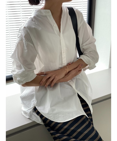 BEARDSLEY（ビアズリー）の「ウシロタックシンプルシャツ（シャツ/ブラウス・レディース・ホワイト・FREE）」の17枚目の写真