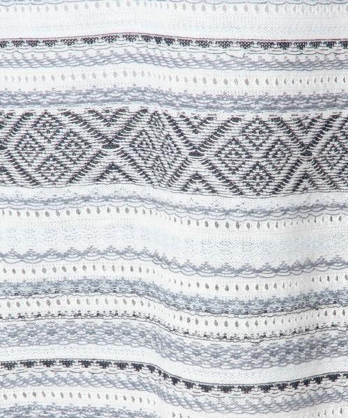 Another Edition（アナザーエディション）の「Vネックジャカードプルオーバー/AEBC V/N JQ PO◆（ニット/セーター・レディース・イエロー/ライトブルー・フリー）」の6枚目の写真