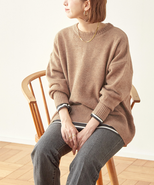 B.C STOCK（ベーセーストック）の「FOX MIX クルーネックプルオーバー