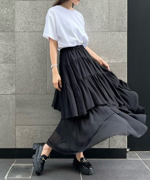 EIMY ISTOIRE（エイミーイストワール）の「トラックソールローファー（ローファー・レディース・ブラック/アイボリー・S/M/L）」の5枚目の写真