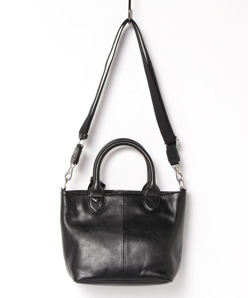 AVIREX（アヴィレックス）の「【直営店限定】バーシティー レザー ミニ トートバッグ/VARSITY LEATHER MINI TOTE BAG（トートバッグ・レディース・ブラック・F）」の2枚目の写真