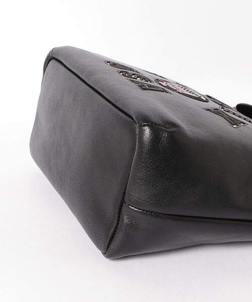 AVIREX（アヴィレックス）の「【直営店限定】バーシティー レザー ミニ トートバッグ/VARSITY LEATHER MINI TOTE BAG（トートバッグ・レディース・ブラック・F）」の3枚目の写真