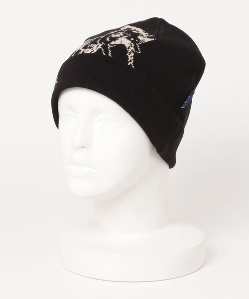 SON OF THE CHEESE（サノバチーズ）の「【SON OF THE CHEESE（サノバチーズ）】Horse KNIT CAP（ニットキャップ/ビーニー・メンズ・ベージュ/ブラック・FREE）」の5枚目の写真