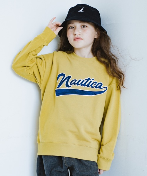 NAUTICA（ノーティカ）の「【NAUTICA/ノーティカ】アソートロゴスウェット（スウェット・キッズ・ネイビー/オフホワイト/杢グレー/グリーン/ブルー/マスタード・140/130/150/120）」の6枚目の写真