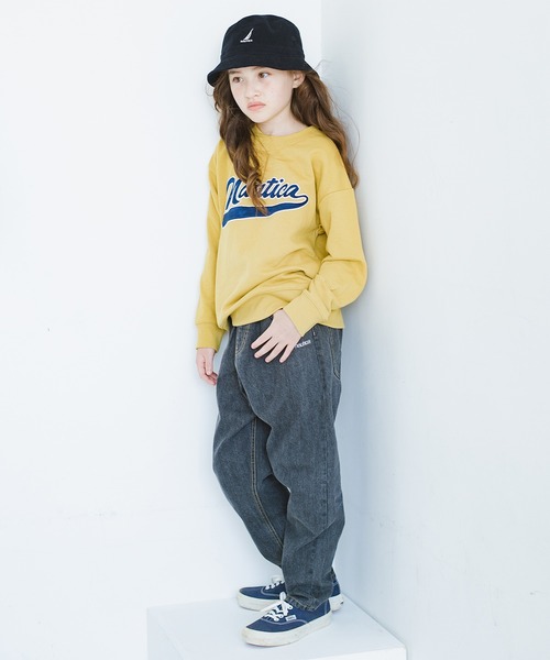 NAUTICA（ノーティカ）の「【NAUTICA/ノーティカ】アソートロゴスウェット（スウェット・キッズ・ネイビー/オフホワイト/杢グレー/グリーン/ブルー/マスタード・140/130/150/120）」の14枚目の写真