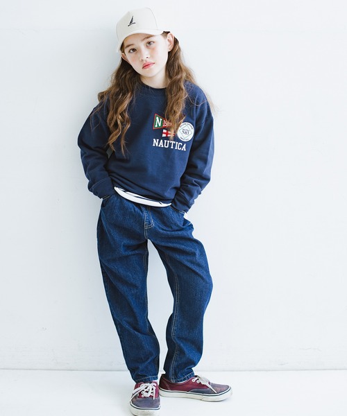NAUTICA（ノーティカ）の「【NAUTICA/ノーティカ】アソートロゴスウェット（スウェット・キッズ・ネイビー/オフホワイト/杢グレー/グリーン/ブルー/マスタード・140/130/150/120）」の11枚目の写真