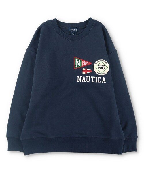 NAUTICA（ノーティカ）の「【NAUTICA/ノーティカ】アソートロゴスウェット（スウェット・キッズ・ネイビー/オフホワイト/杢グレー/グリーン/ブルー/マスタード・140/130/150/120）」の21枚目の写真