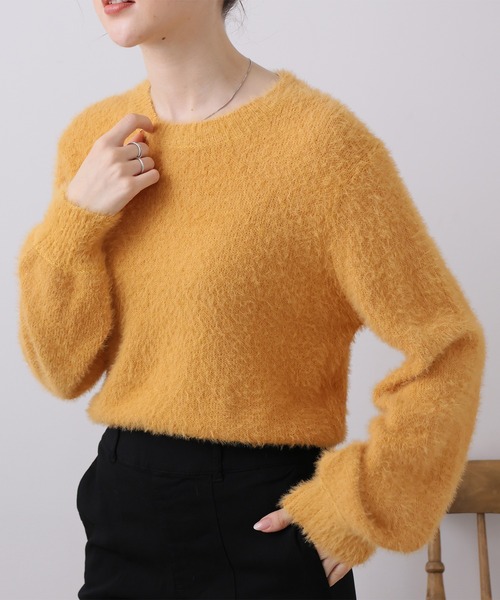 Girly Doll（ガーリードール）の「ふわふわシャギーニットトップス