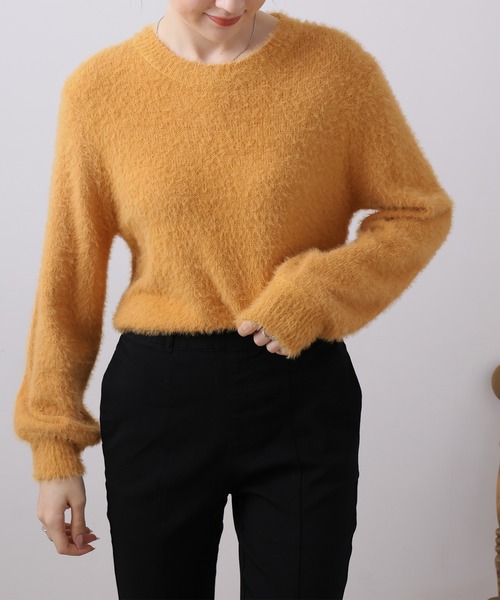 Girly Doll（ガーリードール）の「ふわふわシャギーニットトップス