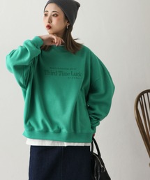 刺繍カラフルロゴスウェット