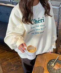 刺繍カラフルロゴスウェット