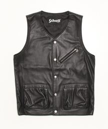 schott | Schott/ショット/PATCH POCKET LEATHER VEST/パッチポケットレザーベスト(その他アウター)