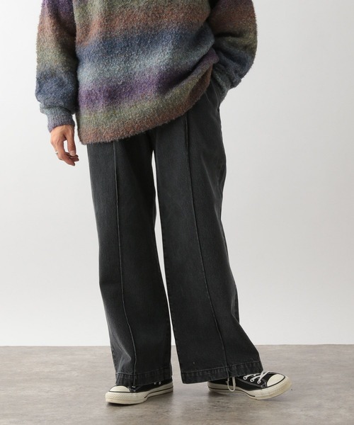 RAGEBLUE（レイジブルー）の「センターシームデニムワイドフレアパンツ（デニムパンツ・メンズ・グレー/ブルー系その他・MEDIUM/LARGE）」の14枚目の写真
