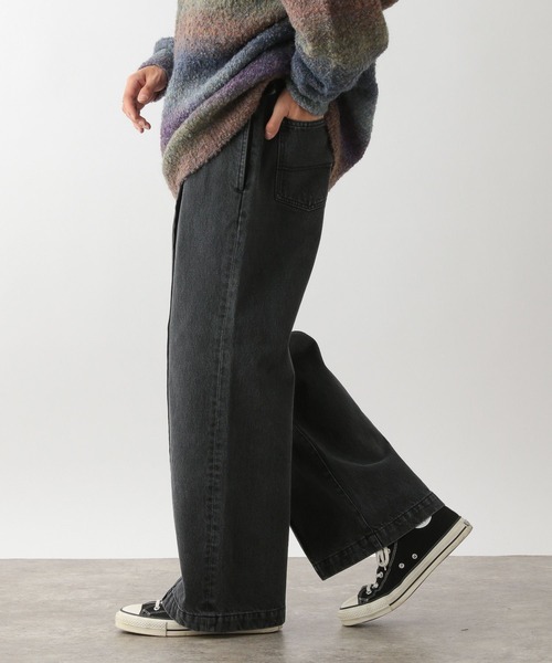 RAGEBLUE（レイジブルー）の「センターシームデニムワイドフレアパンツ（デニムパンツ・メンズ・グレー/ブルー系その他・MEDIUM/LARGE）」の17枚目の写真