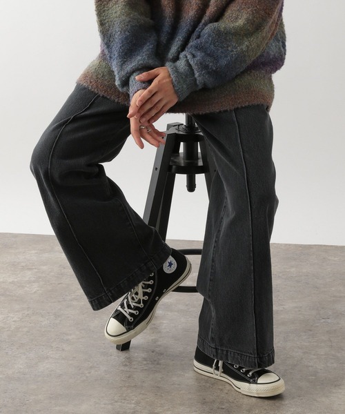 RAGEBLUE（レイジブルー）の「センターシームデニムワイドフレアパンツ（デニムパンツ・メンズ・グレー/ブルー系その他・MEDIUM/LARGE）」の20枚目の写真