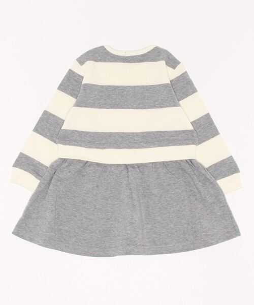 BeBe（ベベ）の「BeBe/【お揃い】ウラゲボーダー切替ワンピース(90~150cm)（ワンピース・キッズ・ブルー系その他/グレー系その他・100/110/120/130/140/150/90）」の19枚目の写真