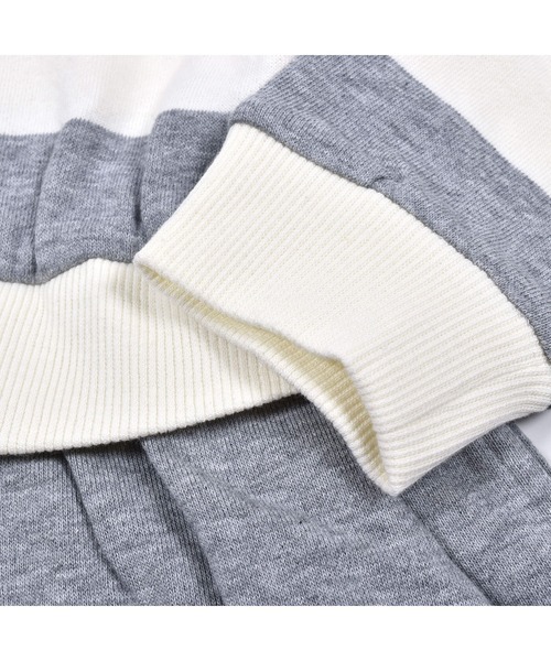 BeBe（ベベ）の「BeBe/【お揃い】ウラゲボーダー切替ワンピース(90~150cm)（ワンピース・キッズ・ブルー系その他/グレー系その他・100/110/120/130/140/150/90）」の16枚目の写真