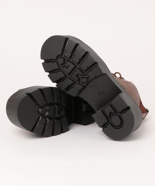Burner(バーナー)の「【OKUOKU 0909】厚底 レースアップ ショートブーツ oku-shoes-23-40(ブーツ・レディース・ブラック/ブラウン・38/36/40/35/39/37)」の7枚目の写真