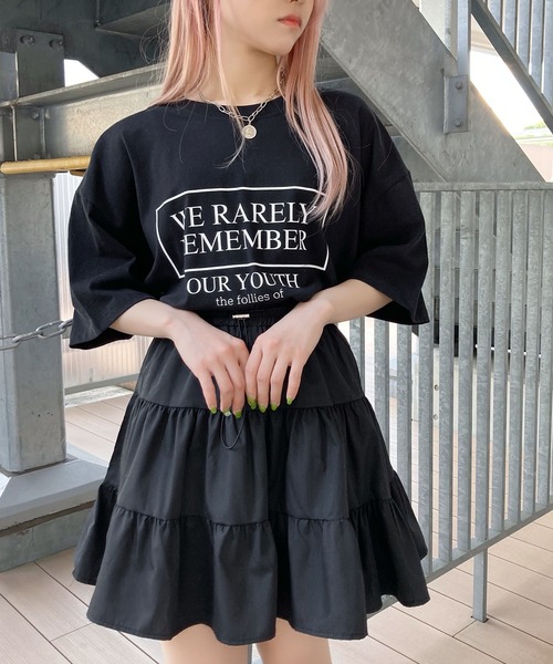 Figments（フィグメンツ）の「ティアードミニスカート（スカート・レディース・その他1/ブラック・FREE）」の4枚目の写真