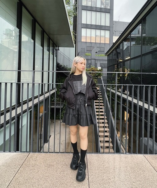 Figments（フィグメンツ）の「ティアードミニスカート（スカート・レディース・その他1/ブラック・FREE）」の8枚目の写真