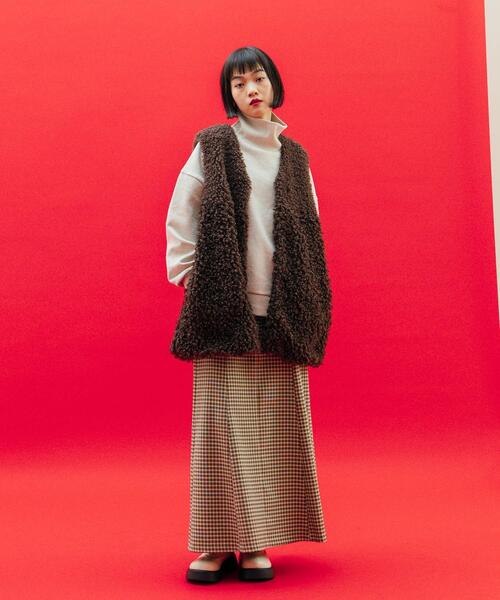 CITEN(シテン)の「<CITEN>ハイネック オーバーサイズド スウェット(スウェット・レディース・ライトグレー/パープル/ダークグレー・FREE)」の6枚目の写真