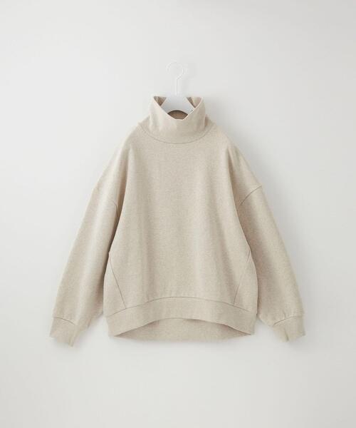 CITEN(シテン)の「<CITEN>ハイネック オーバーサイズド スウェット(スウェット・レディース・ライトグレー/パープル/ダークグレー・FREE)」の5枚目の写真