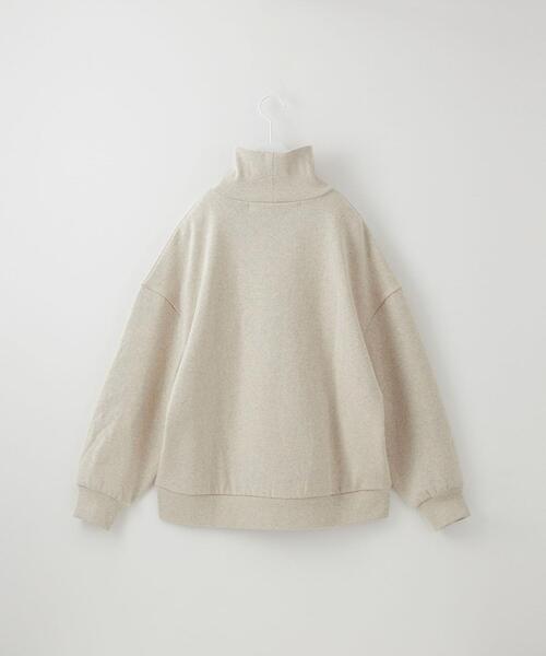 CITEN(シテン)の「<CITEN>ハイネック オーバーサイズド スウェット(スウェット・レディース・ライトグレー/パープル/ダークグレー・FREE)」の4枚目の写真