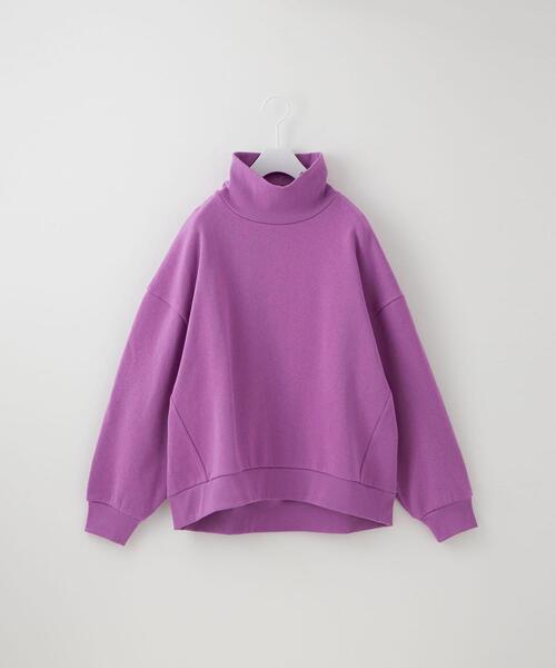 CITEN(シテン)の「<CITEN>ハイネック オーバーサイズド スウェット(スウェット・レディース・ライトグレー/パープル/ダークグレー・FREE)」の14枚目の写真