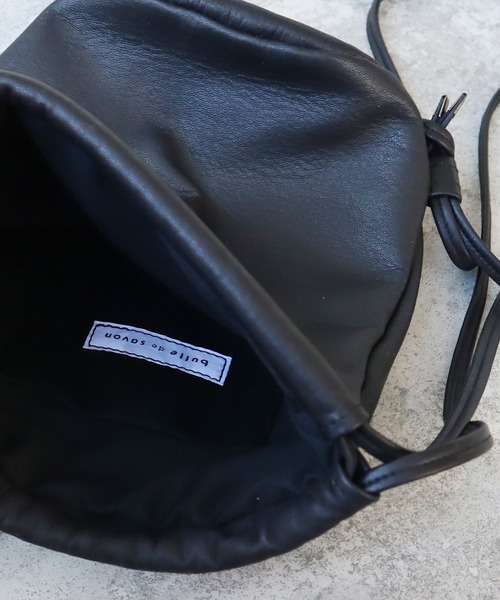 bulle de savon leather ナップザック bulle de savon（ビュルデサボン）の「leather ナップザック