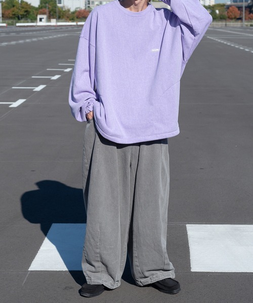 Perushu(ペルーシュ)の「ヴィンテージ加工ワイドバルーンパンツ(カーゴパンツ・メンズ・ブルー/グレー/オフホワイト/ワインレッド・MEDIUM/LARGE/SMALL)」の9枚目の写真