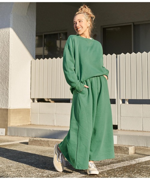 anap mimpi（アナップミンピ）の「裏起毛Vガゼットスウェットプルオーバー（パーカー・レディース・ネイビー/グリーン/レッド/キャメル・FREE）」の13枚目の写真