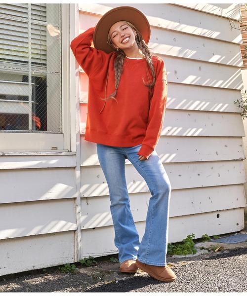 anap mimpi（アナップミンピ）の「裏起毛Vガゼットスウェットプルオーバー（パーカー・レディース・ネイビー/グリーン/レッド/キャメル・FREE）」の15枚目の写真