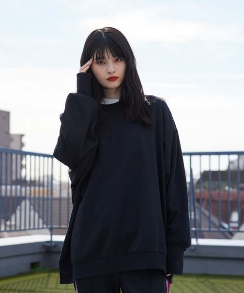 re_k by JUNRED(レクバイジュンレッド)の「re_k by JUNRED / ロングリブクルーネックスウェット(スウェット・メンズ・ホワイト/レッド/ブルー/ブラック・S/M/L)」の15枚目の写真