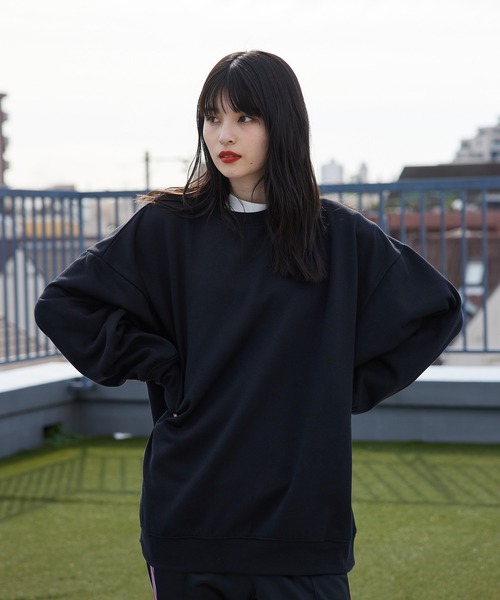 re_k by JUNRED(レクバイジュンレッド)の「re_k by JUNRED / ロングリブクルーネックスウェット(スウェット・メンズ・ホワイト/レッド/ブルー/ブラック・S/M/L)」の20枚目の写真