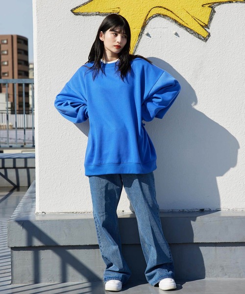 re_k by JUNRED(レクバイジュンレッド)の「re_k by JUNRED / ロングリブクルーネックスウェット(スウェット・メンズ・ホワイト/レッド/ブルー/ブラック・S/M/L)」の17枚目の写真