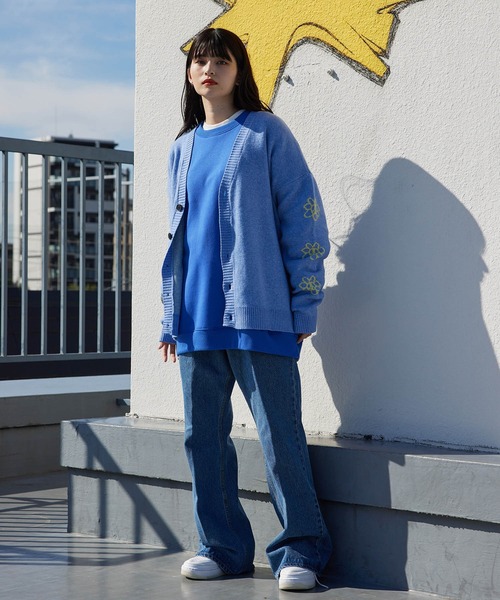 re_k by JUNRED(レクバイジュンレッド)の「re_k by JUNRED / ロングリブクルーネックスウェット(スウェット・メンズ・ホワイト/レッド/ブルー/ブラック・S/M/L)」の7枚目の写真