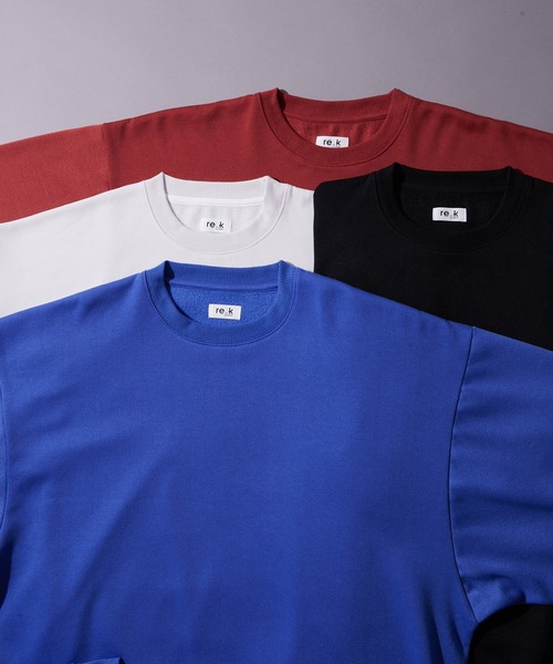 re_k by JUNRED(レクバイジュンレッド)の「re_k by JUNRED / ロングリブクルーネックスウェット(スウェット・メンズ・ホワイト/レッド/ブルー/ブラック・S/M/L)」の19枚目の写真