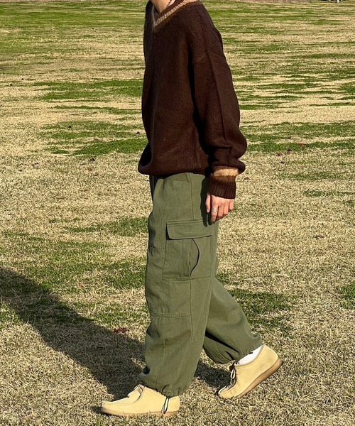 kutir(クティール)の「モヘアライクVネックニット(ニット/セーター・メンズ・ネイビー/ブラック/ブラウン・MEDIUM/LARGE)」の18枚目の写真