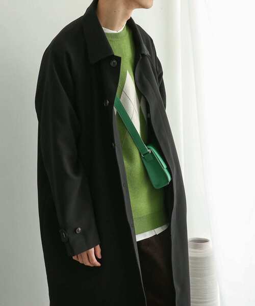 SENSE OF PLACE by URBAN RESEARCH（センスオブプレイスバイアーバンリサーチ）の「バルマカーンルーズコート（ステンカラーコート・メンズ・ブラウン/ブラック・MEDIUM/LARGE）」の11枚目の写真