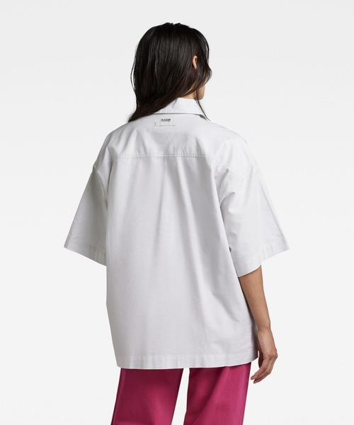 G-STAR（ジースター）の「OVERSIZED LOOSE SHIRT/オーバーサイズ/オックスフォードシャツ（シャツ/ブラウス・レディース・ライトグレー・MEDIUM/SMALL/X-SMALL）」の3枚目の写真