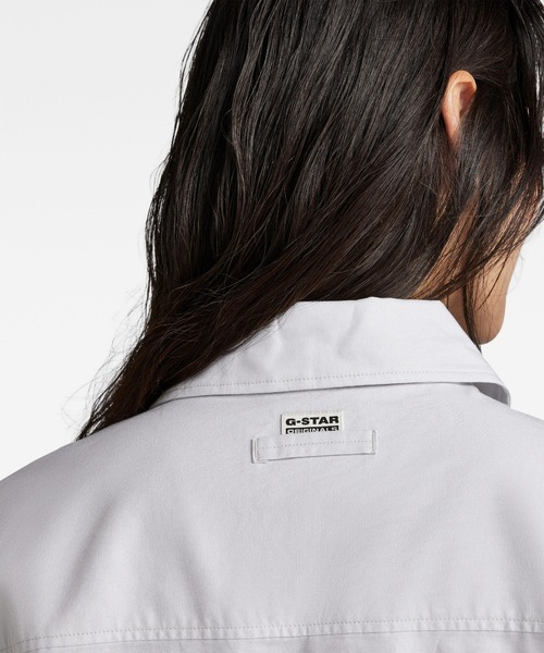 G-STAR（ジースター）の「OVERSIZED LOOSE SHIRT/オーバーサイズ/オックスフォードシャツ（シャツ/ブラウス・レディース・ライトグレー・MEDIUM/SMALL/X-SMALL）」の4枚目の写真