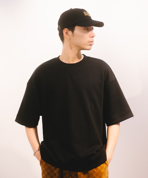 ヘビーオンス裏毛S/Sトレーナー / 半袖 / シンプル / カジュアル