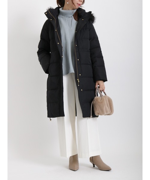 Te chichi（テチチ）の「キーネックベスト×リブタートル（ニット/セーター・レディース・チャコール/ベージュ/ミント・ﾌﾘ-）」の6枚目の写真