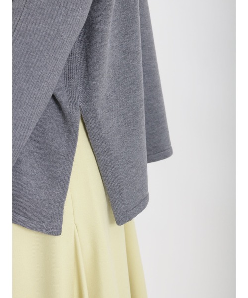 Te chichi（テチチ）の「キーネックベスト×リブタートル（ニット/セーター・レディース・チャコール/ベージュ/ミント・ﾌﾘ-）」の14枚目の写真