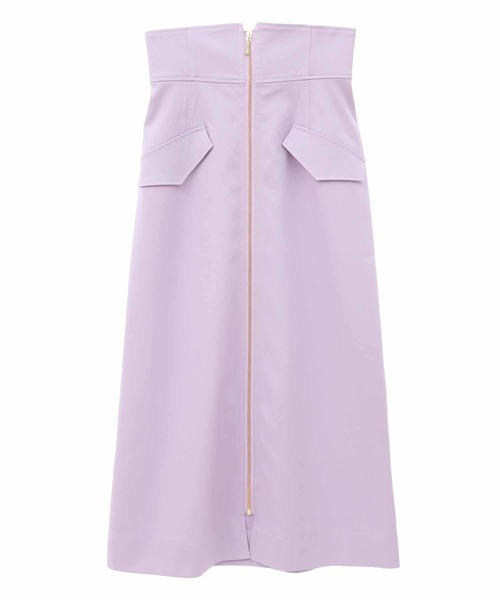 31 Sons de mode（トランテアン　ソン　ドゥ　モード）の「フロントジップスカート（スカート・レディース・ピンク/クリーム/ラベンダー・38/36）」の8枚目の写真