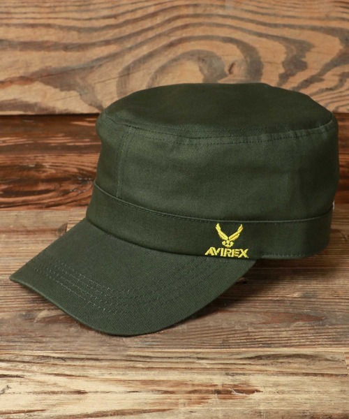 AVIREX（アヴィレックス）の「AVIREX/アヴィレックス Work Cap/ロゴ ワンポイント刺繍 ワークキャップ（キャップ・メンズ・ベージュ系その他/ブラック系その他4/ネイビー/ベージュ/グリーン系その他2/グリーン系その他/ブルー系その他/ブラック系その他/ブラック系その他3/ブラック系その他2/カーキ/ブラック/ベージュ系その他2・XL/FREE）」の10枚目の写真