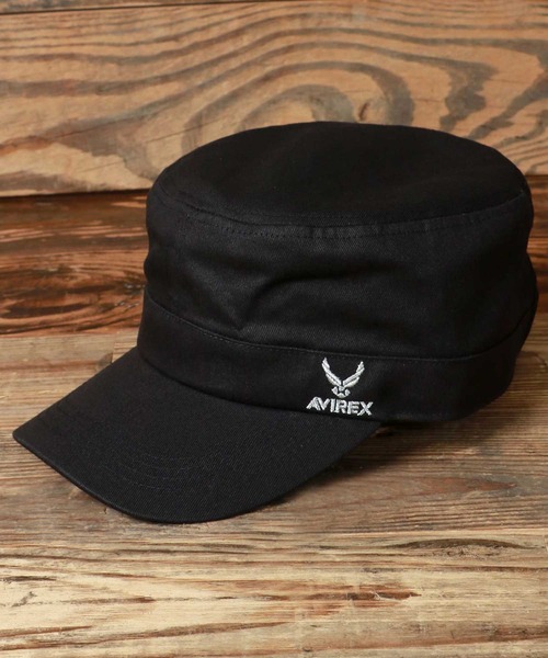 AVIREX（アヴィレックス）の「AVIREX/アヴィレックス Work Cap/ロゴ ワンポイント刺繍 ワークキャップ（キャップ・メンズ・ベージュ系その他/ブラック系その他4/ネイビー/ベージュ/グリーン系その他2/グリーン系その他/ブルー系その他/ブラック系その他/ブラック系その他3/ブラック系その他2/カーキ/ブラック/ベージュ系その他2・XL/FREE）」の5枚目の写真